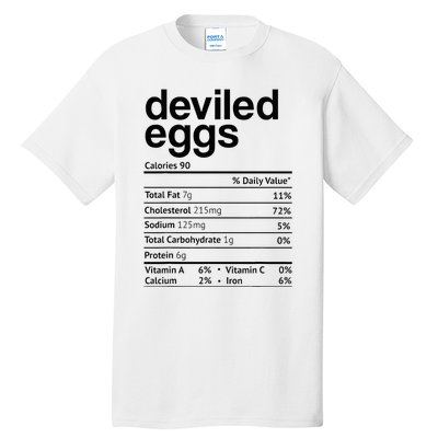 Deviled Eggs Nutrition Facts Tall T-Shirt