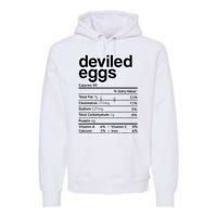 Deviled Eggs Nutrition Facts Premium Hoodie