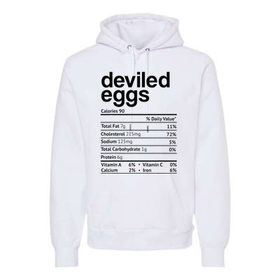 Deviled Eggs Nutrition Facts Premium Hoodie