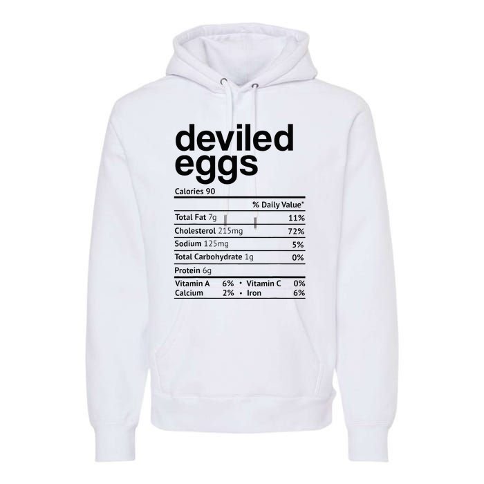 Deviled Eggs Nutrition Facts Premium Hoodie