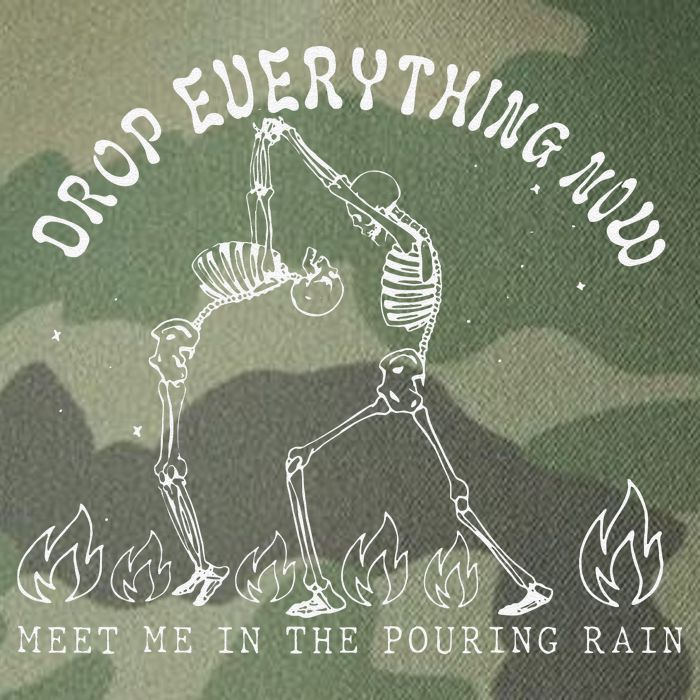 Drop Everything Now Meet Me In The Pouring Rain Skeleton Legacy Tie Dye Trucker Hat