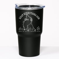 Drop Everything Now Meet Me In The Pouring Rain Skeleton Tumbler