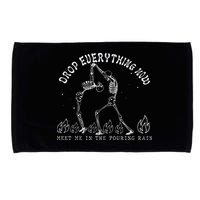 Drop Everything Now Meet Me In The Pouring Rain Skeleton Microfiber Hand Towel