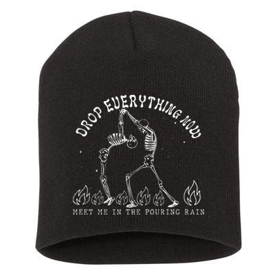 Drop Everything Now Meet Me In The Pouring Rain Skeleton Short Acrylic Beanie