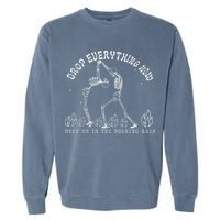 Drop Everything Now Meet Me In The Pouring Rain Skeleton Garment-Dyed Sweatshirt