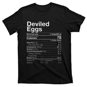 Deviled Eggs Nutrition Fact Thanksgiving T-Shirt