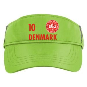 Denmark Danish Soccer No 10 DBU Logo Adult Drive Performance Visor