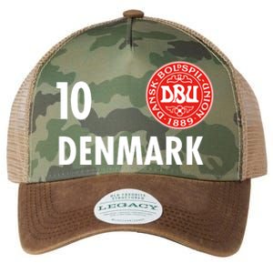 Denmark Danish Soccer No 10 DBU Logo Legacy Tie Dye Trucker Hat