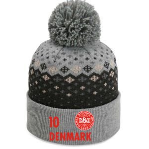 Denmark Danish Soccer No 10 DBU Logo The Baniff Cuffed Pom Beanie