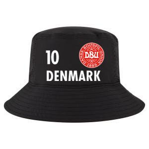 Denmark Danish Soccer No 10 DBU Logo Cool Comfort Performance Bucket Hat