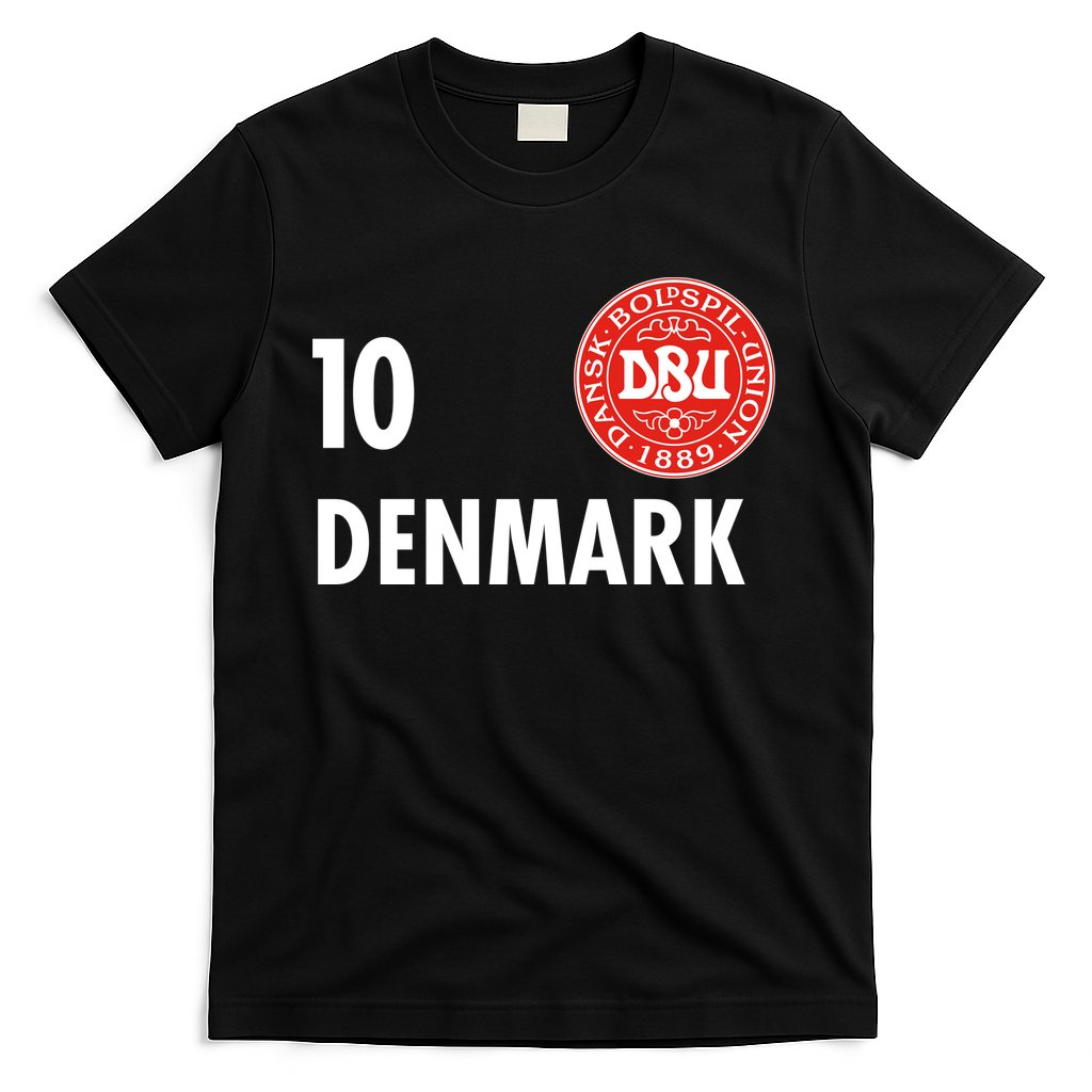 Denmark Danish Soccer No 10 DBU Logo T-Shirt