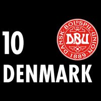 Denmark Danish Soccer No 10 DBU Logo Flatbill Hat