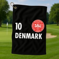 Denmark Danish Soccer No 10 DBU Logo Golf Towel