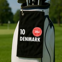 Denmark Danish Soccer No 10 DBU Logo Golf Towel