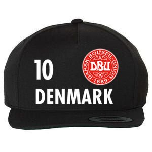 Denmark Danish Soccer No 10 DBU Logo Wool Snapback Cap