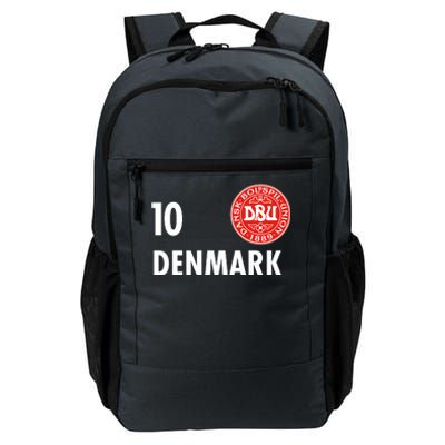 Denmark Danish Soccer No 10 DBU Logo Daily Commute Backpack