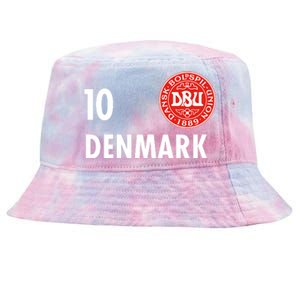 Denmark Danish Soccer No 10 DBU Logo Tie-Dyed Bucket Hat