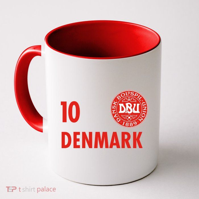 Denmark Danish Soccer No 10 DBU Logo Mug
