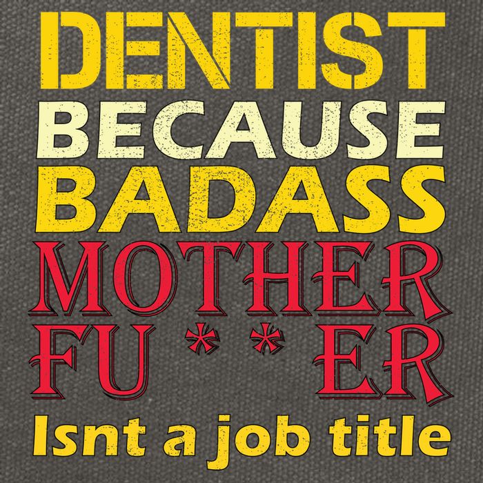 Dentist Badass Job Title Cotton Canvas Backpack