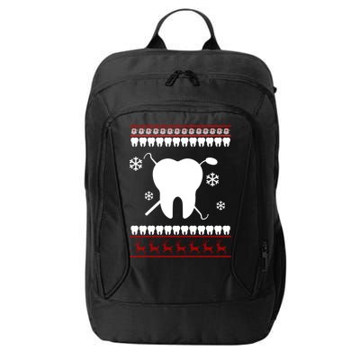 Dentist Ugly Christmas Sweater City Backpack