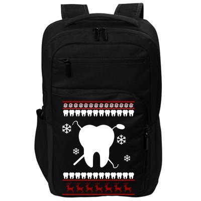 Dentist Ugly Christmas Sweater Impact Tech Backpack