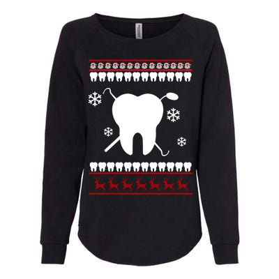 Dentist Ugly Christmas Sweater Womens California Wash Sweatshirt