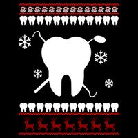 Dentist Ugly Christmas Sweater Wool Snapback Cap
