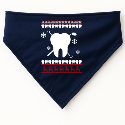 Dentist Ugly Christmas Sweater USA-Made Doggie Bandana