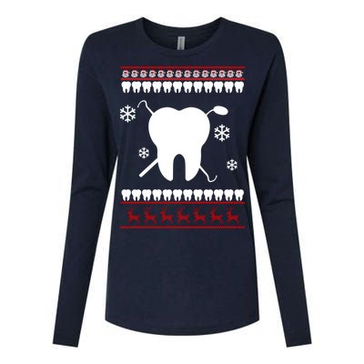 Dentist Ugly Christmas Sweater Womens Cotton Relaxed Long Sleeve T-Shirt