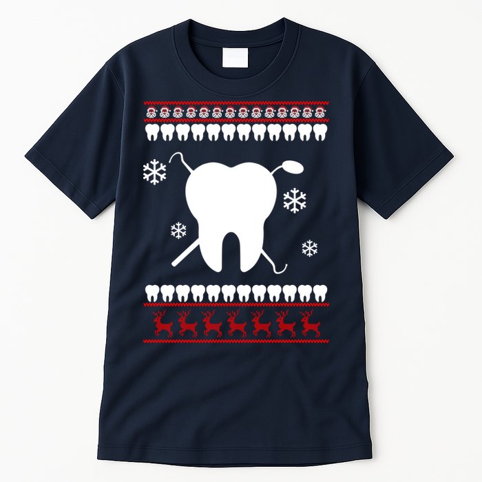 Dentist Ugly Christmas Sweater Tall T-Shirt