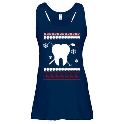 Dentist Ugly Christmas Sweater Ladies Essential Flowy Tank