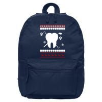 Dentist Ugly Christmas Sweater 16 in Basic Backpack