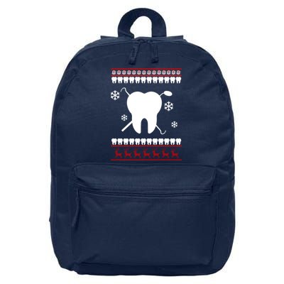 Dentist Ugly Christmas Sweater 16 in Basic Backpack