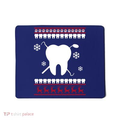 Dentist Ugly Christmas Sweater Mousepad