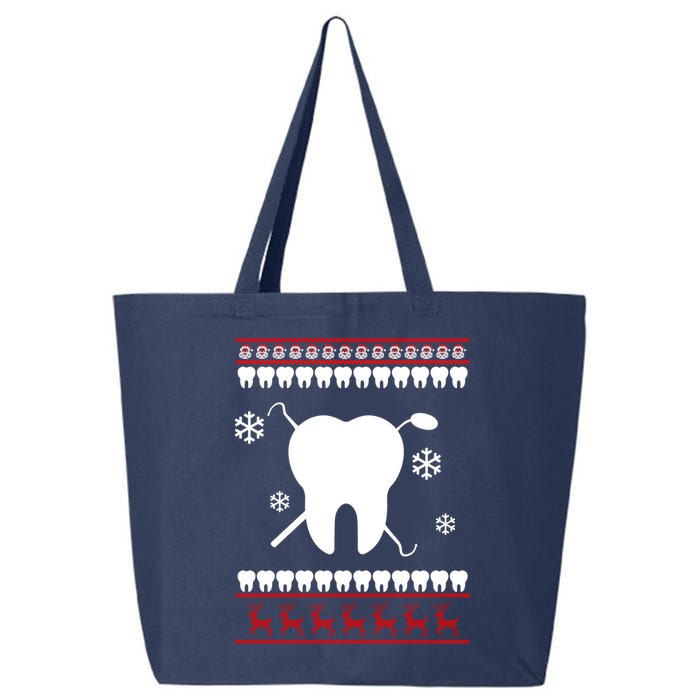 Dentist Ugly Christmas Sweater 25L Jumbo Tote