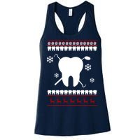 Dentist Ugly Christmas Sweater Women's Racerback Tank