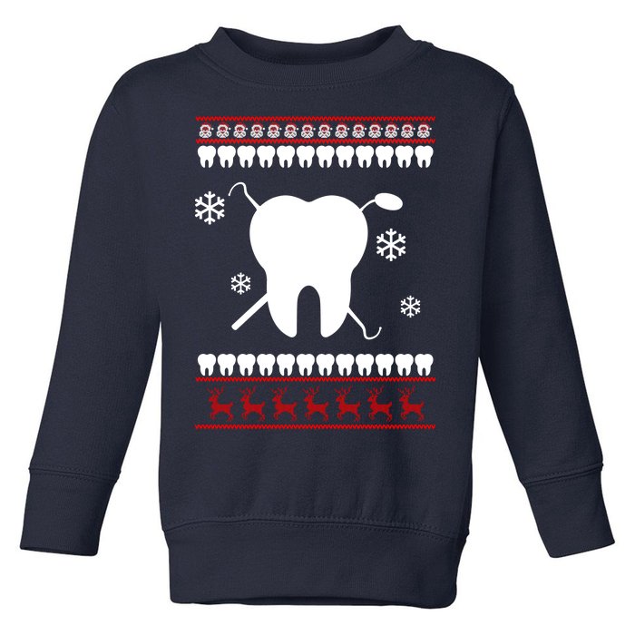 Dentist Ugly Christmas Sweater Toddler Sweatshirt