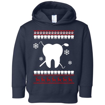 Dentist Ugly Christmas Sweater Toddler Hoodie