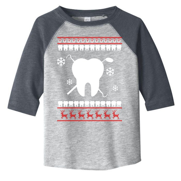 Dentist Ugly Christmas Sweater Toddler Fine Jersey T-Shirt