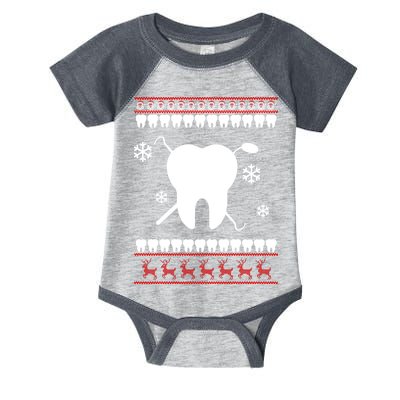 Dentist Ugly Christmas Sweater Infant Baby Jersey Bodysuit