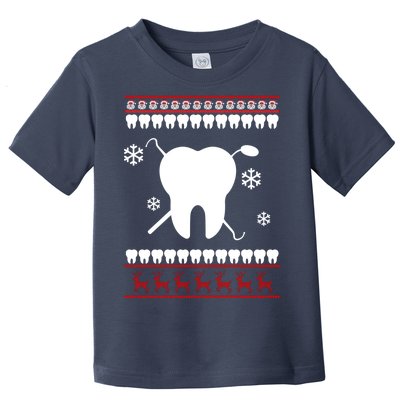 Dentist Ugly Christmas Sweater Toddler T-Shirt