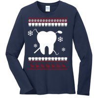 Dentist Ugly Christmas Sweater Ladies Long Sleeve Shirt