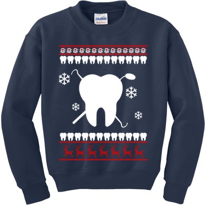 Dentist Ugly Christmas Sweater Kids Sweatshirt