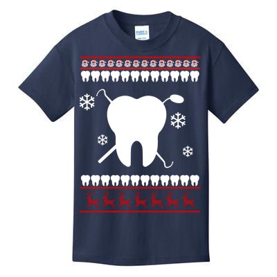 Dentist Ugly Christmas Sweater Kids T-Shirt