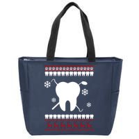 Dentist Ugly Christmas Sweater Zip Tote Bag