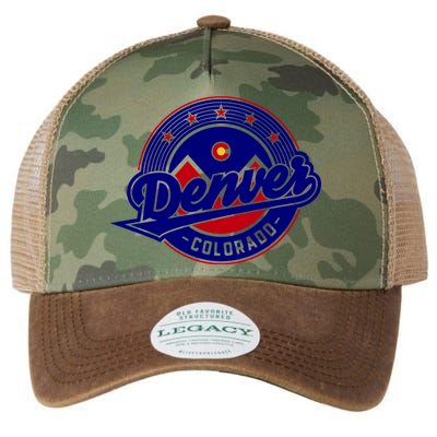 Denver Colorado Baseball Logo Legacy Tie Dye Trucker Hat