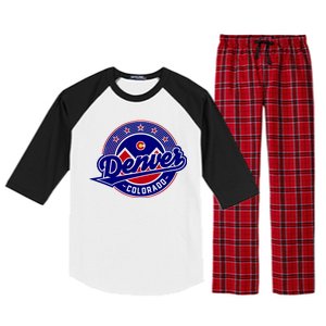 Denver Colorado Baseball Logo Raglan Sleeve Pajama Set