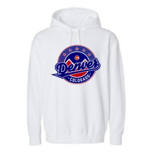 Denver Colorado Baseball Logo Garment-Dyed Fleece Hoodie