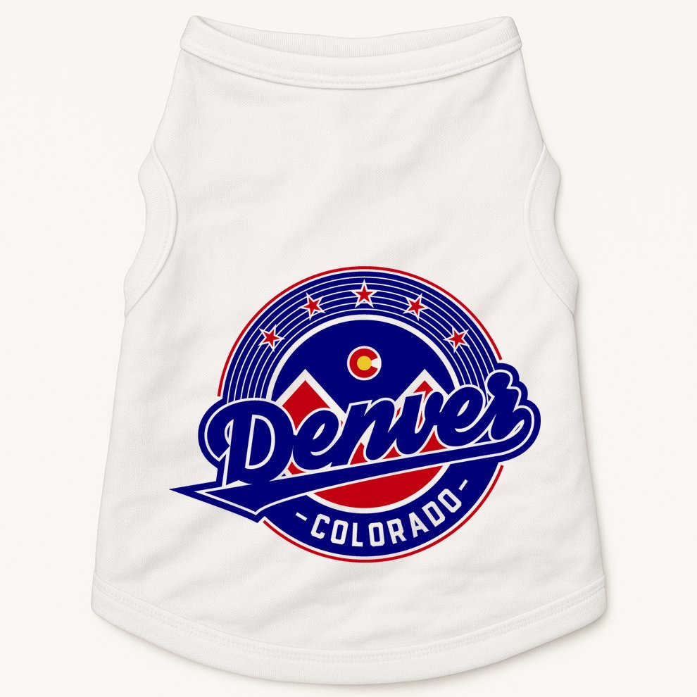 Denver Colorado Baseball Logo Doggie Tank