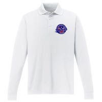 Denver Colorado Baseball Logo Performance Long Sleeve Polo